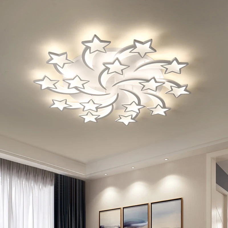 Современная светодиодная потолочная люстра лампа для гостиной ресторана