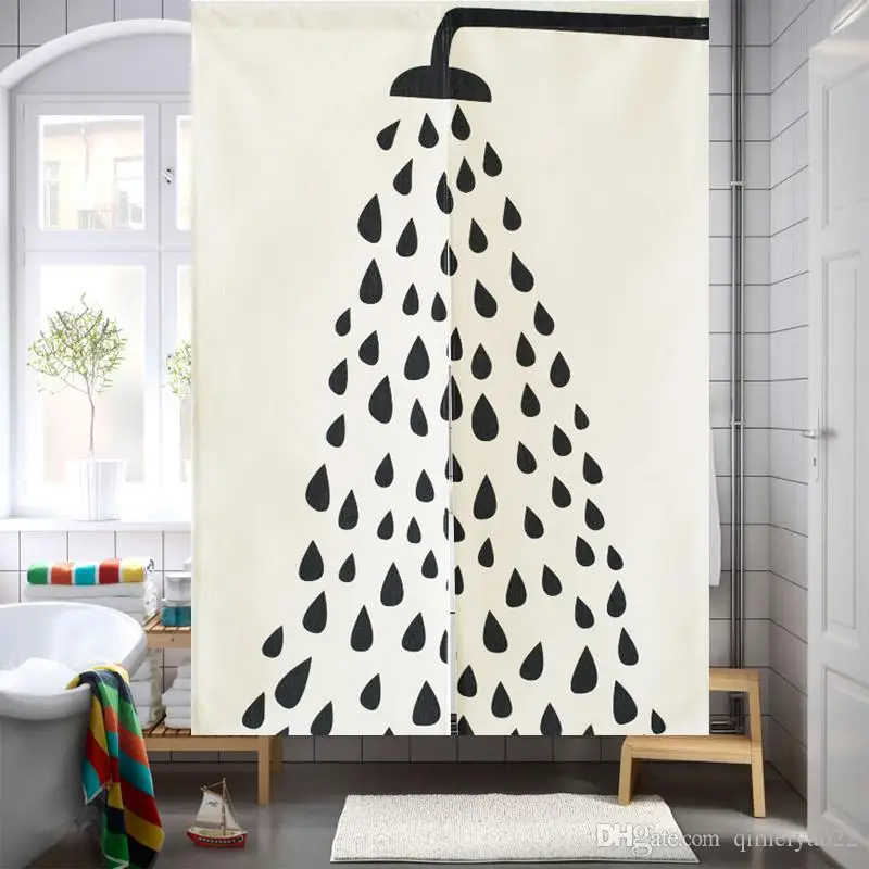 

Waterproof Thicken White Polyester Shower Curtains Bathroom Curtains High Quality Shower Head Print Bath Shower Curtain