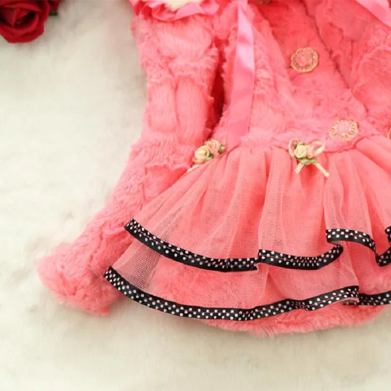 Новая детская зимняя куртка для От 2 до 5 лет маленьких девочек Одежда принцессы