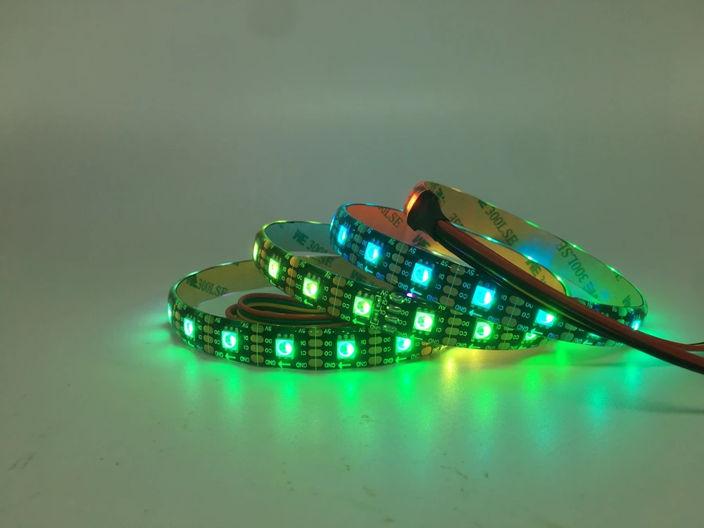 APA102 SK9822 24/30/60/72/96/144 светодиодов/Пиксели/m Smart RGB Светодиодные полосы пикселей данных и часы отдельно DC5V IP30/IP65/IP67