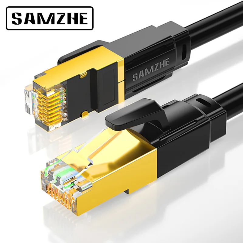 SAMZHE Cat8 SSTP кабель Ethernet соединительный для компьютера RJ45 XBox сетевые кабели LAN |