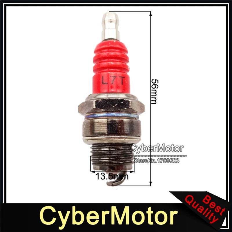 Красный алюминий 44 мм воздушный фильтр + L7T свечи зажигания для 2-х тактный 47cc 49cc