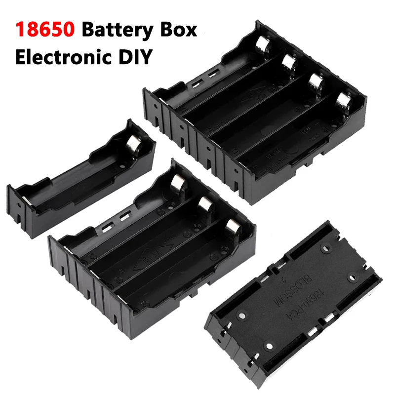 Чехол для аккумулятора AAA 18650 чехол внешнего 4 слота контейнер аккумуляторов с