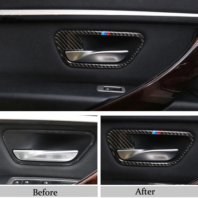 

Для BMW 3 4 серии 3GT F30 F31 F32 F34 из углеродного волокна Автомобильная фотоотделка наклейки на дверь стильный аксессуар