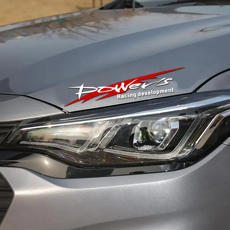 

New Power's Racing Development Reflective Car Decals Vinyl Car Sticker for BMW Skoda Audi Ford Buick Honda Toyota KIA Nissan