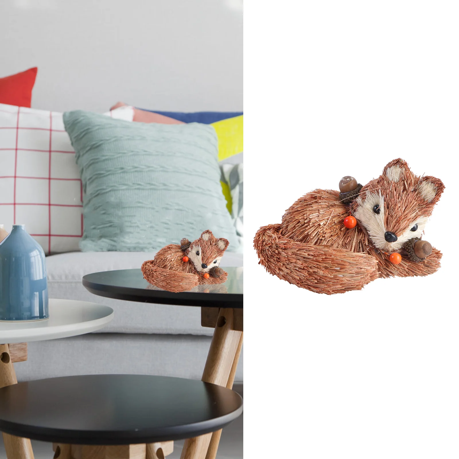 

1 шт., соломенное украшение ручной работы с эмуляцией животного