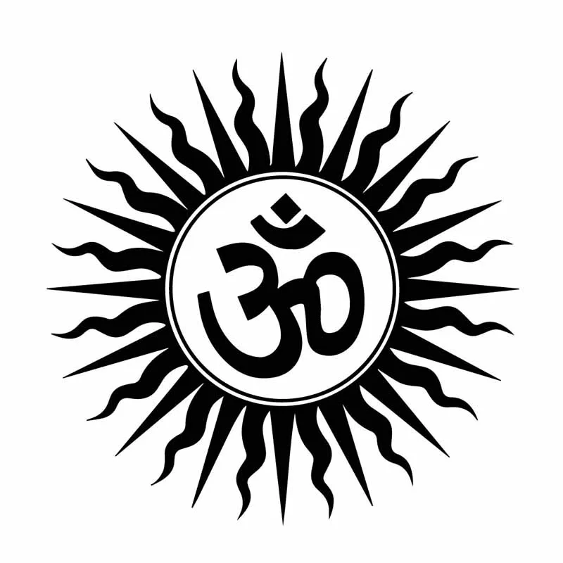 

Car Stickers Mysterious Om Hindu Religion Sanskrit Symbol Car Stickers Black/silver 15.7cm * 15.7cm