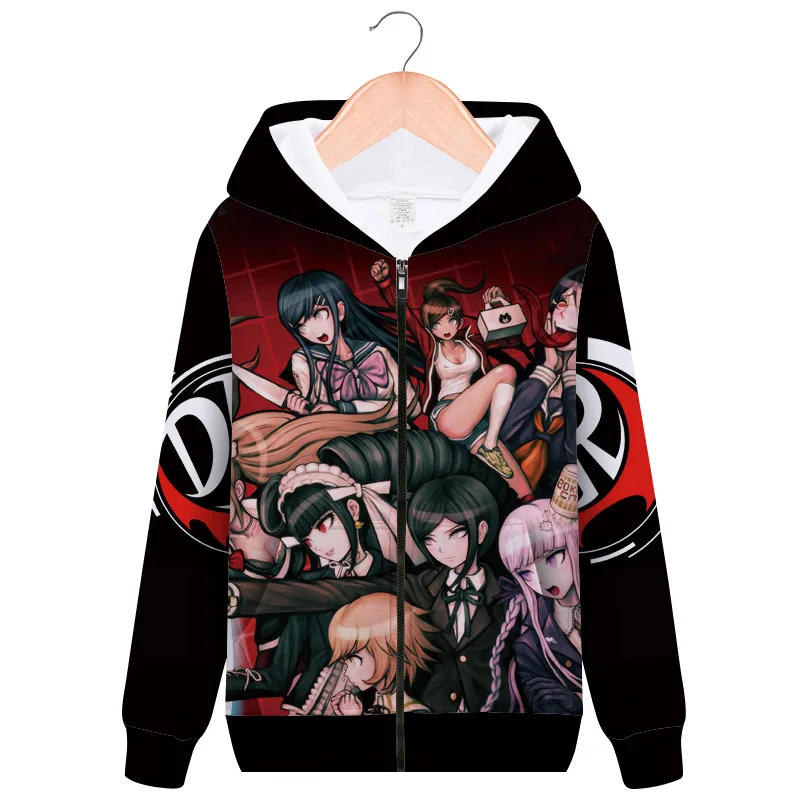Худи Danganronpa мужские и женские свитшоты повседневное пальто куртка для мальчиков