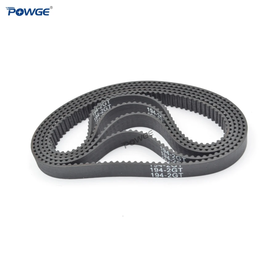 POWGE 10 шт. GT2 синхронный ремень шаг длина 154 158 160 172 180 Ширина 3/6/9 мм зубы 77 79 80 86 90 в