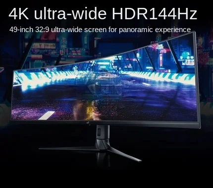 

49 inches computer monitor 144 hz surface hairtail e-sports display host PC computer screen can be hanging