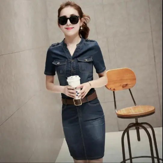 Карандаш Джинсовые платья 2019 Летний стиль сексуальные бедра женские с коротким