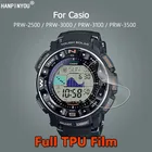 Для объектива с оптическими зумом Casio PRW-2500 PRW-3000 PRW-3100 PRW-3500 Смарт-часы ультра чехлов из термопластичного полиуретана (TPU) гидрогель пленка Экран протектор не калёное Стекло