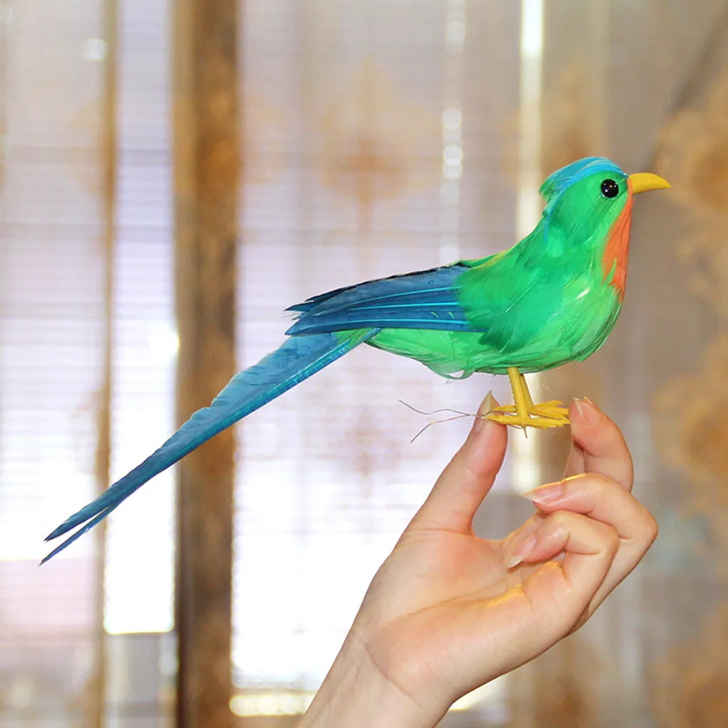 Искусственные Птицы 27x10 см пенопластовые голубы из искусственных перьев