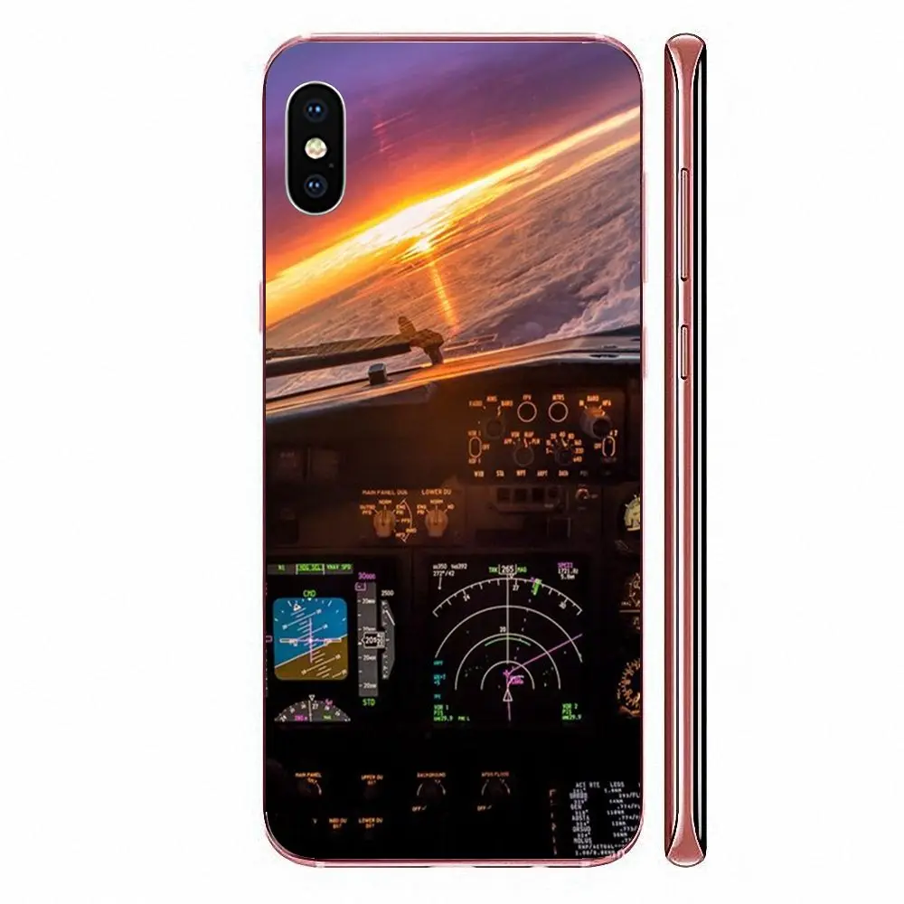 Крутой самолет Cockpit модный для Sony Xperia Z Z1 Z2 Z3 Z4 Z5 compact Mini M2 M4 M5 T3 E3 E5 XA XA1 XZ Premium |