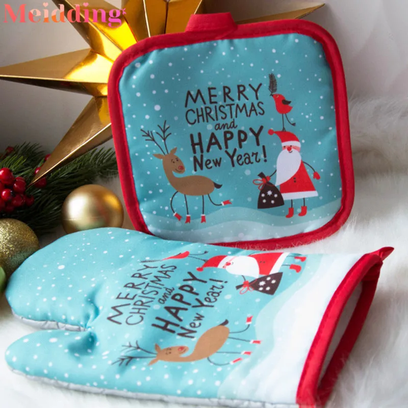 Рождественские перчатки для микроволновой печи 2020 рождественские украшения с