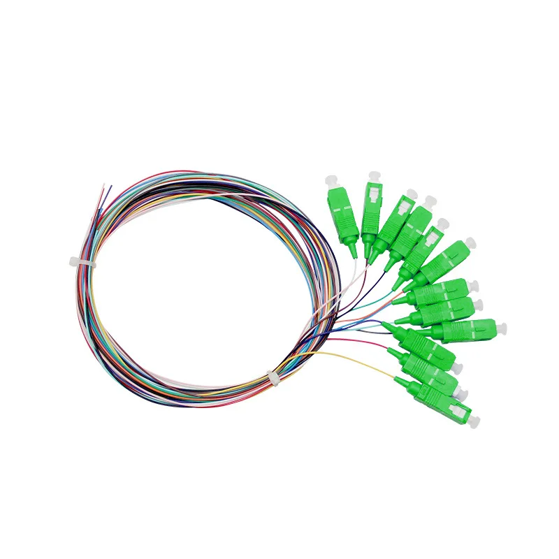 

12-Core SC/APC-0.9mm Fasciculation Tail Fiber Wire Jumper Single-Mode Pigtail SC Interface 1.5M