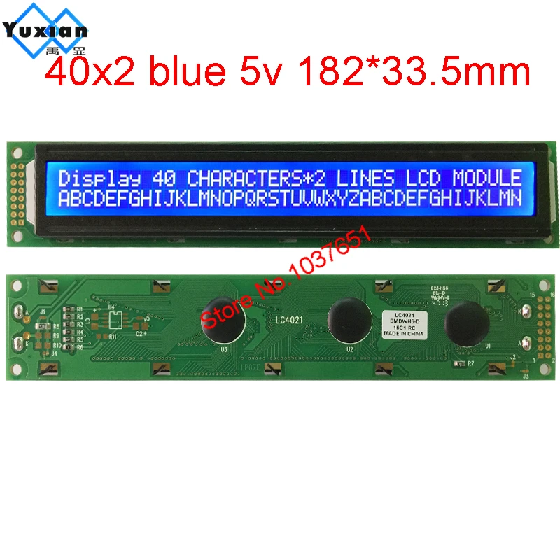 ЖК-дисплей 40*2 402 4002A символьный модуль LC4021 вместо HD44780 LMB402C PC4002-B TM402C WH4002A Бесплатная