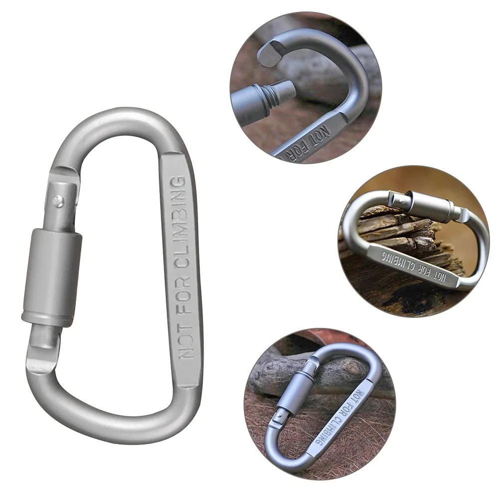 Карабин из алюминиевого сплава диаметром 8 см с D образным кольцом|Аксессуары для