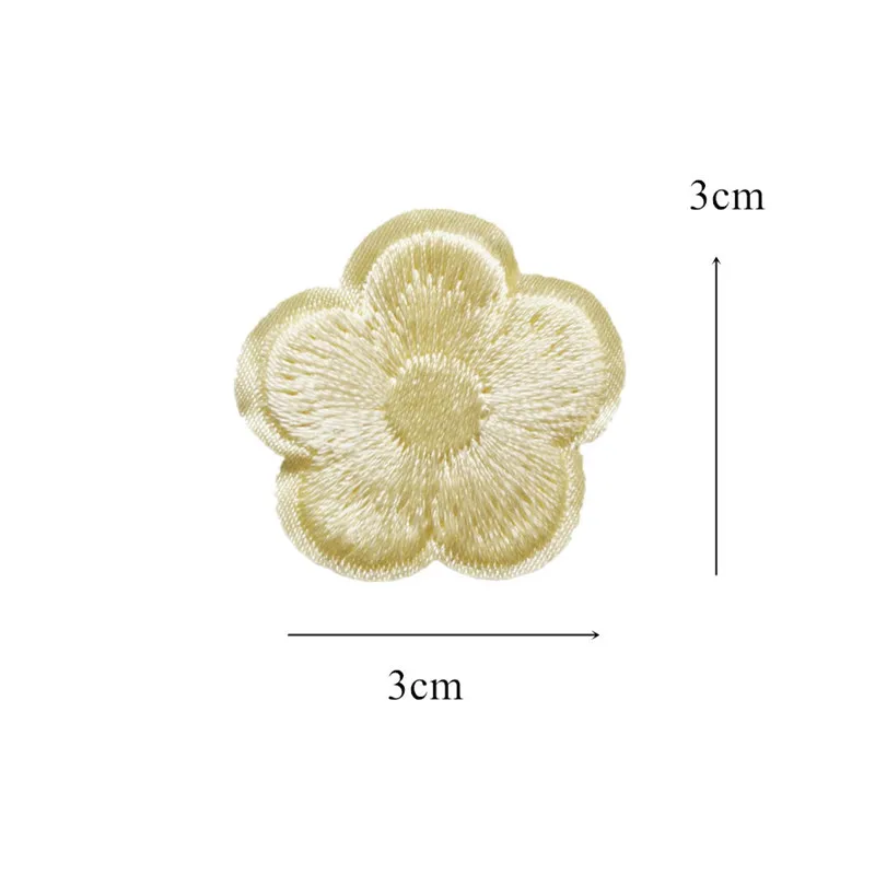 18 цветов 10 шт. вышитых стежков на нашивках с цветами сливы Значки для сумок