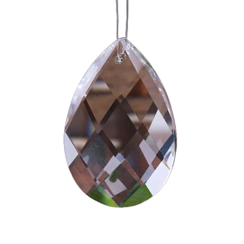 

1Pcs 80mm Tear Drop Crystal Prism Suncatcher Clear Glass Chandelier Crystal Parts DIY Hanging Pendant Jewelry Spacer Faceted