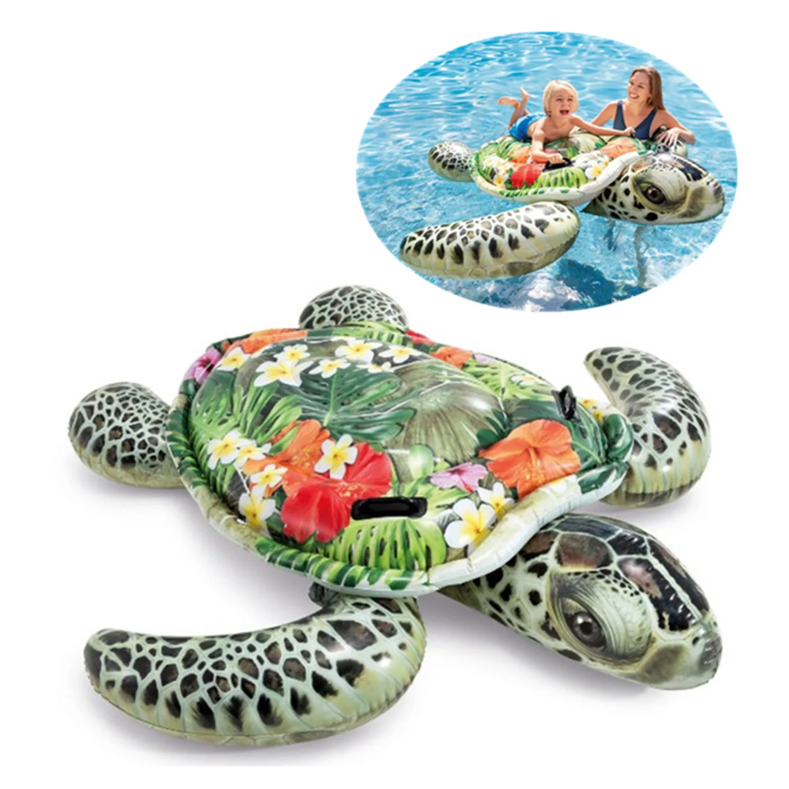 

61*67in Iatable Sea Turtle Water Float Comfortable Pool Toys Iatable Floating Bed Swimming Pool Floating Floating Mattress