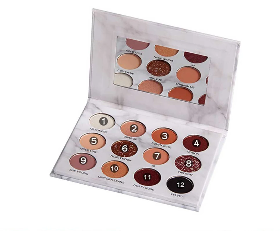 16 Colors Waterproof Long Lasting Highly Pigmented Glitter Eyeshadow Makeup Glitter Shiny Eyeshadow Palette Waterproof Cosmetic