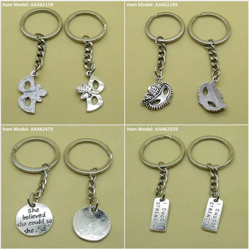 Брелок для ключей Карнавальная маска она верила бирка я выбрала подвеску сумки |