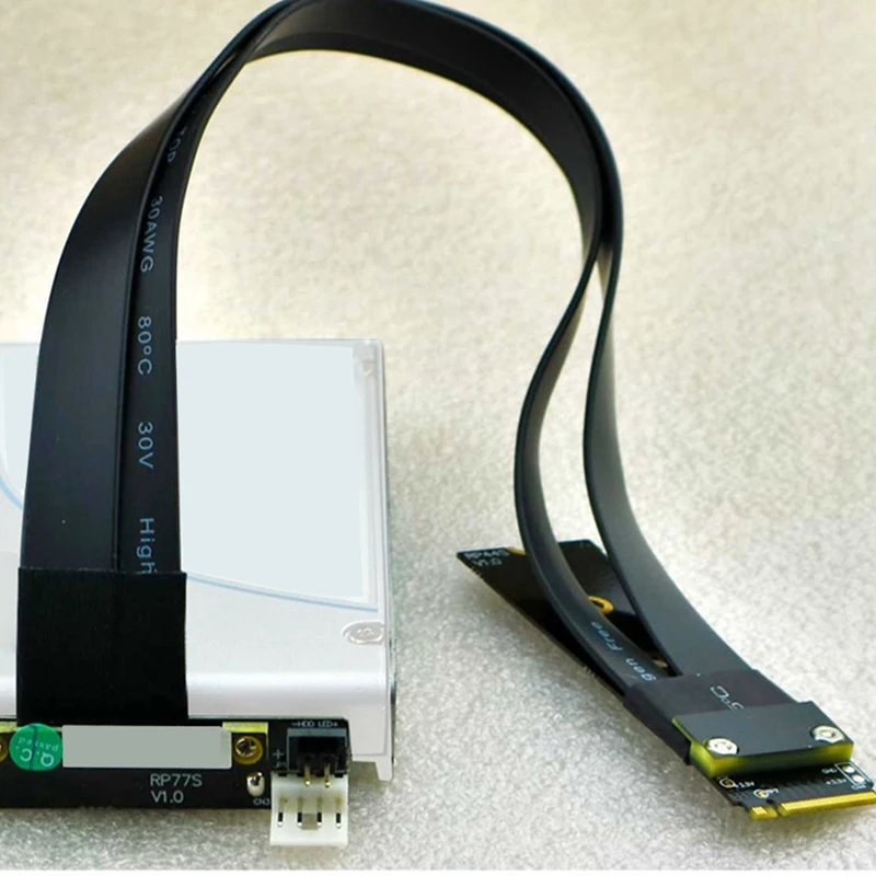 R47SL U2 интерфейс SFF 8639 (U.2) к M.2 ключ M M2 адаптер Riser Card ленточный удлинитель Кабель для