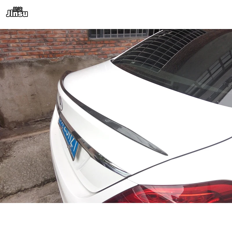 Стильный спойлер C63 для заднего багажника из углеродного волокна губа benz c класса