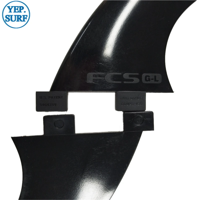 FCS GL плавник в серфинге черный пластиковый SUP доска Quad Fin Quilhas Surf|fcs gl fins|quad finsfin sup |