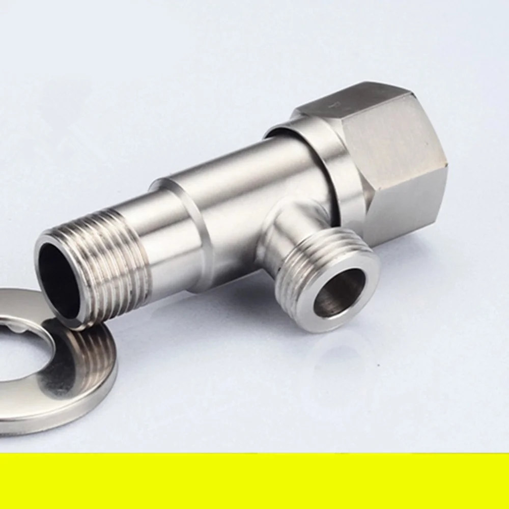 

Bathroom Angle Stainless Steel Lead-free Cold and Hot Water Mixer Shut Off Vavle for Toilet Kitchen Sink