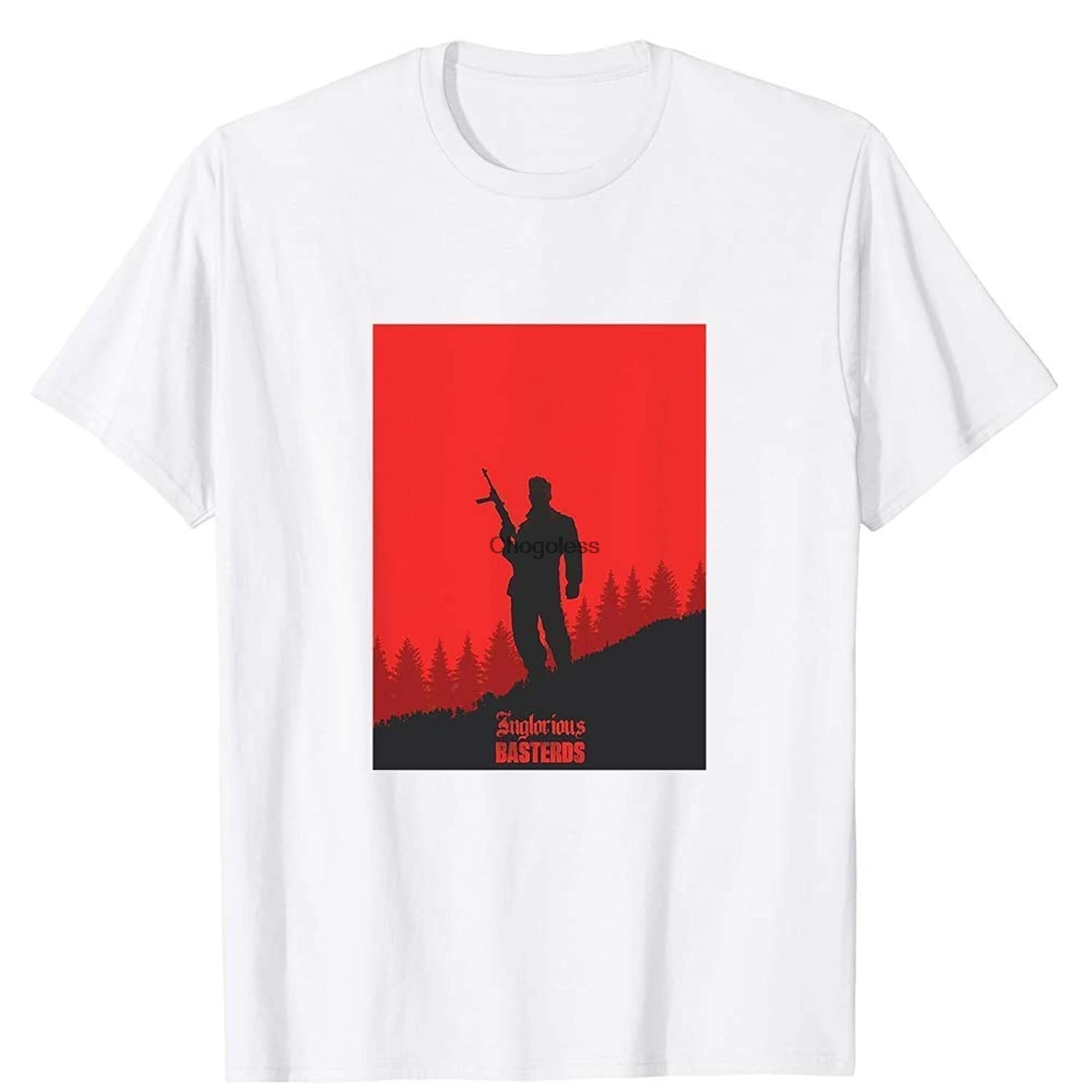 Футболка унисекс с изображением Брэда Питта из фильма Бастарды без славы |