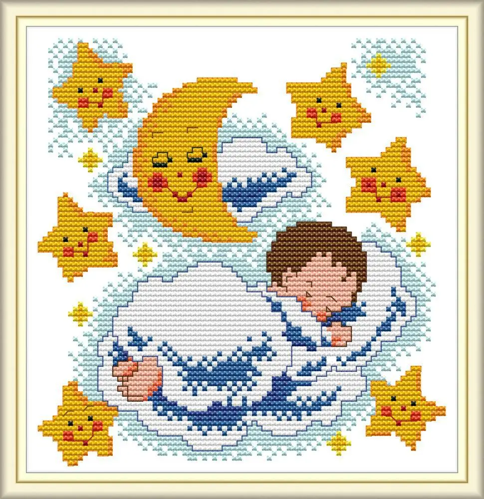 Набор для вышивки крестиком Good night baby DMC китайские наборы крестиком|Упаковка| |