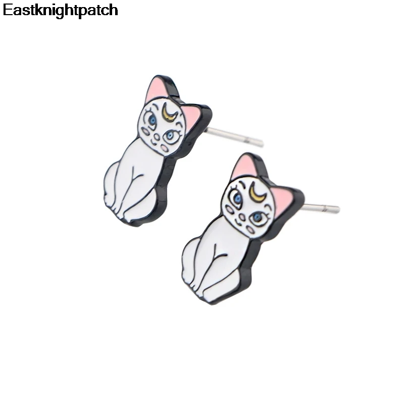 

E1615 Anime Stud Earrings Cute Earring Children women Jewelry Stainless Steel Accessories Gift