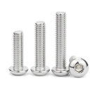 10 шт. США грубая резьба 304 A2-70 нержавеющая сталь шестигранник с шестигранной головкой круглый Винт UNC 10 #-24 14-20 болт ISO7380