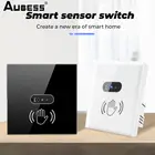 Умный настенный светильник ель света с инфракрасным датчиком, стеклянная панель дисплея, 10 А, умный дом, не требует сенсорного управления, светильник ключатель света с датчиком движения 220 В