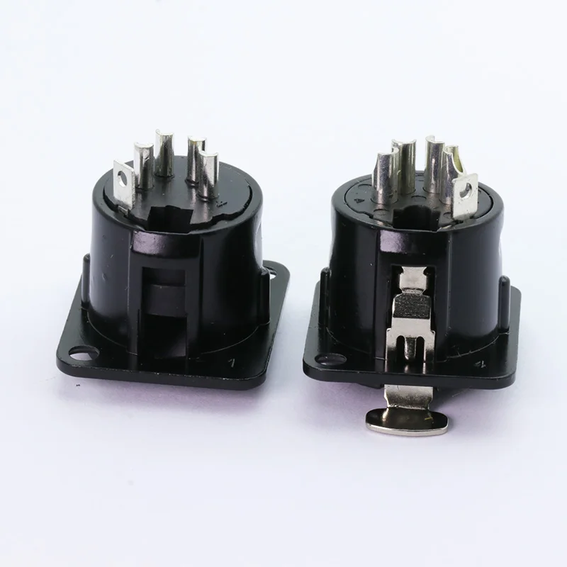 10 шт./лот 4Pin XLR Панельное крепление штекер/гнездо штекер разъем Микрофон MIC