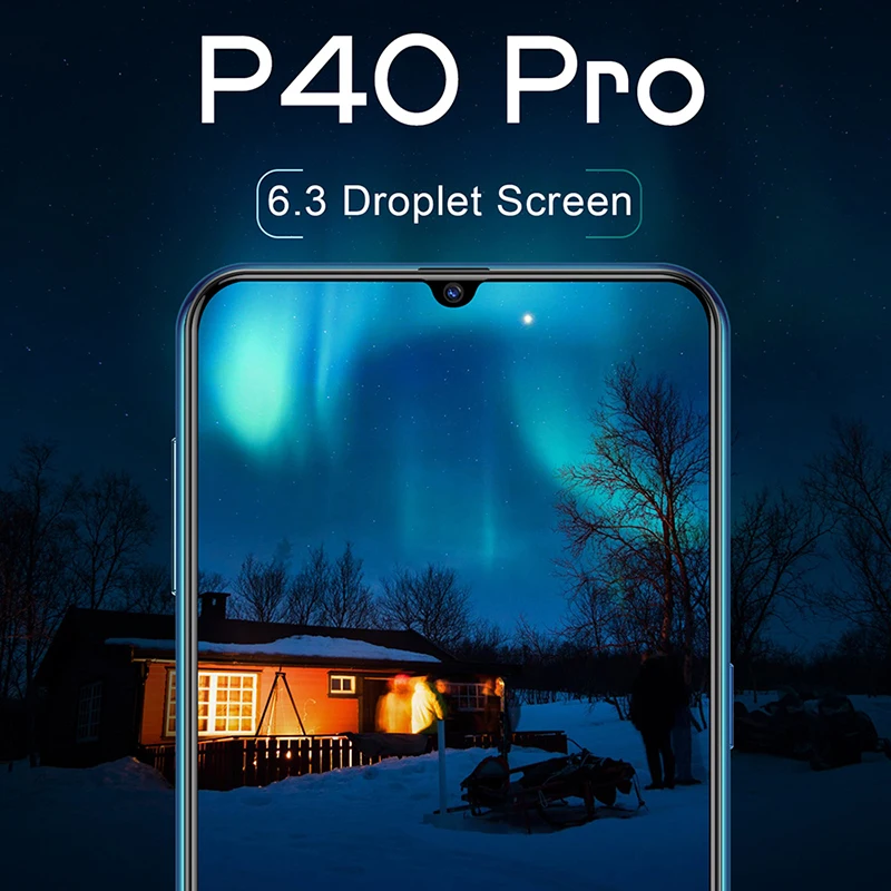 

P40PRO 6.3 Inch 128GB/256GB Smart Phone 2020 New Face Fingerprint ID Cell Phone 6.3 Inch 10 Core Andriod 9 Smartphone