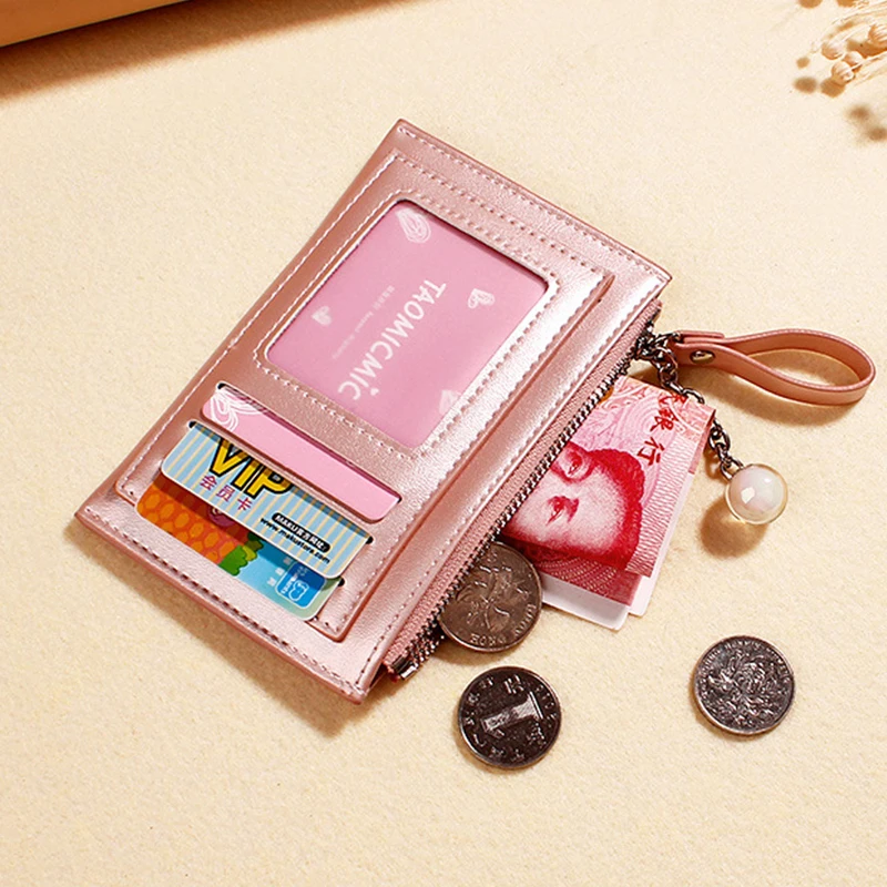 Перламутровый кожаный маленький кошелек женские роскошные Брендовые мини