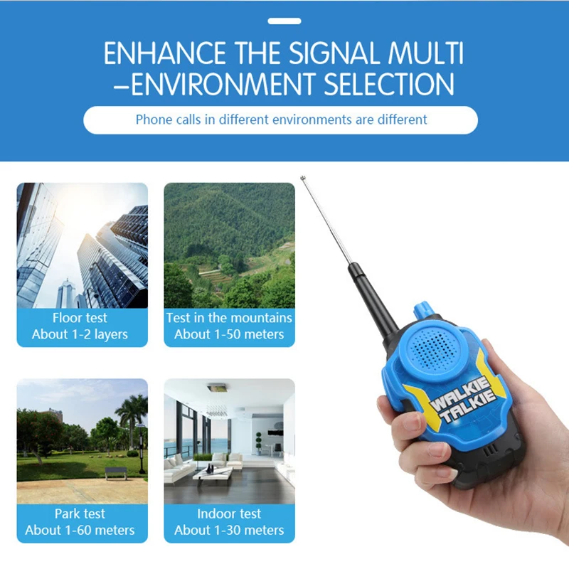 

2pcs Set Outdoor Electronic Interphone Novelty Kids Toys Watch Walkie-talkie Intercom Christmas Gifts Toy for children