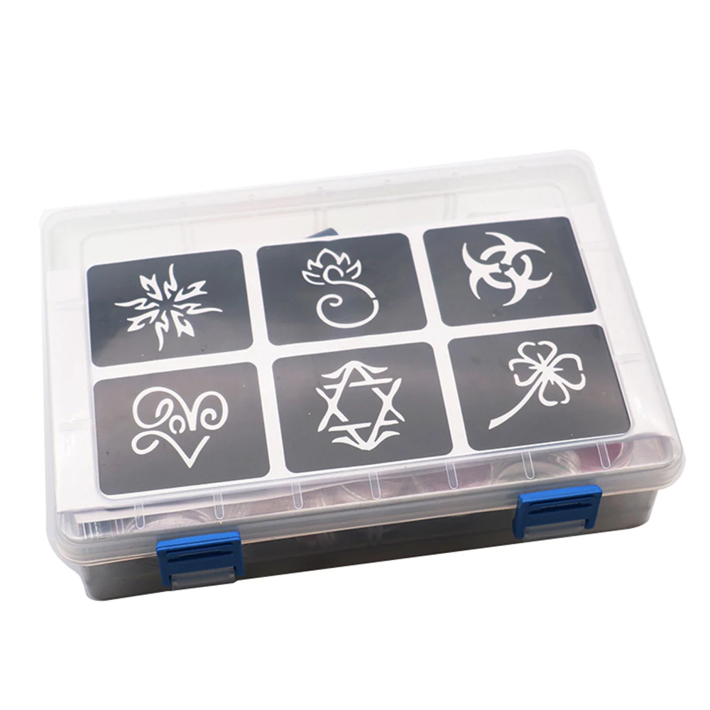 Pro 1 Набор 3D Перманентный алмаз Анти-водяные знаки тела шаблон татуировки шаблоны