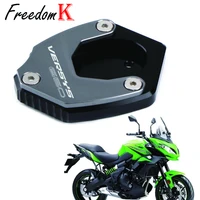 for kawasaki versys650 versys 650 2015 2021 2019 2018 2017 2016 motorcycle cnc kickstand sidestand stand extension enlarger pad