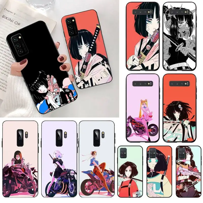 

KPUSAGRT Girl Vinne Art Luxury Unique Phone Cover for Samsung S20 plus Ultra S6 S7 edge S8 S9 plus S10 5G lite 2020
