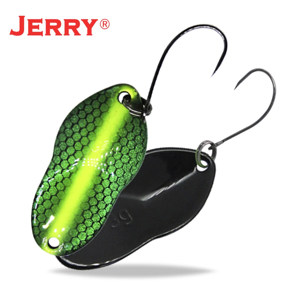 Jerry 2 г 3 г микро рыболовные приманки сверхлегкие латунные металлические жесткие приманки один крючок пресноводная зона форель Щука окунь ложка безделушка pesca