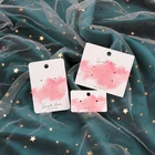 Серьги-гвоздики разных размеров, 10 шт.лот, розовое облако, колье, держатель для бижутерии, красивые серьги-гвоздики, дисплей, упаковочные карты, бирки