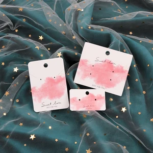 Серьги-гвоздики разных размеров, 10 шт.лот, розовое облако, колье, держатель для бижутерии, красивые серьги-гвоздики, дисплей, упаковочные карты, бирки