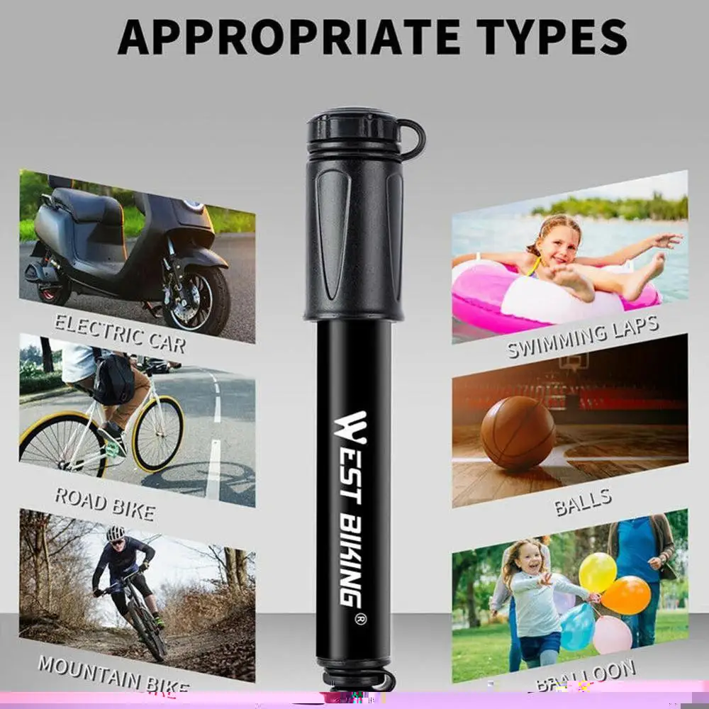

Portable MTB Bike Pump 100Psi Mini Cycling Tire Inflator Accessories Air Bike Bicycle Pump Mountain Road Hand