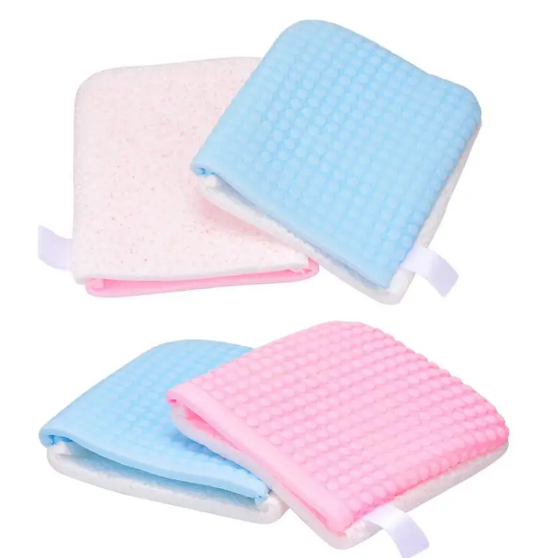 1PC Reusable Face Cleansing Puff Washing Antibacterial Gloves Facial Cleaning Pads Makeup Remover Tools For Travel - купить по