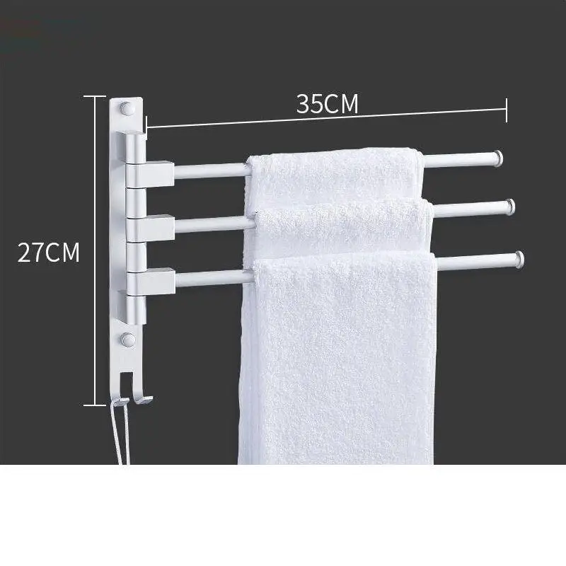 Version X Estante Prateleira Parede Etagere Lazienka Estanteria Rotatable Salle De Bain Wall Shower Accessories Towel Rack Bathroom Shelf - Цвет: Version X