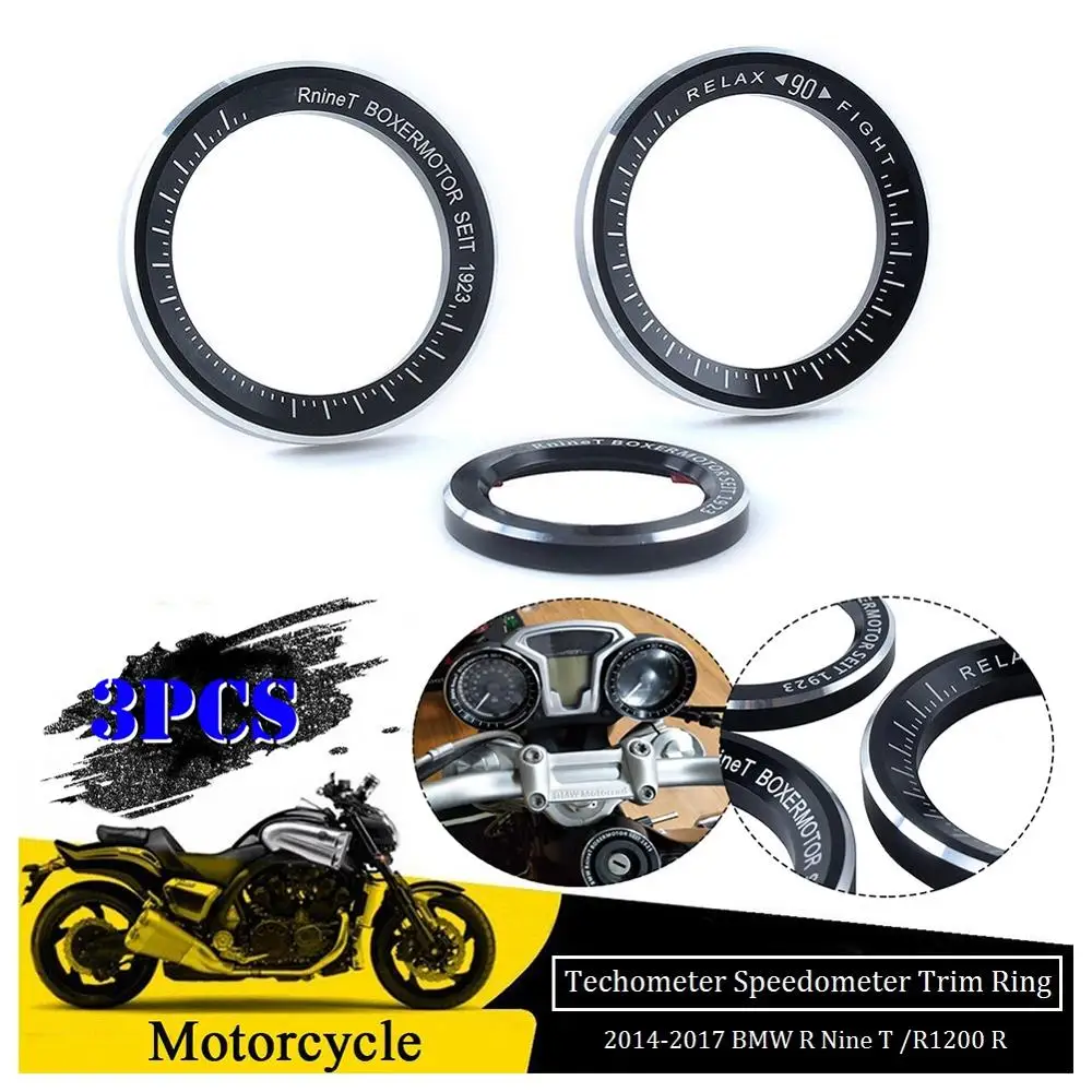 3 шт. датчики спидометра с акцентом кольцо одометр оболочка для BMW R NINE T R9T R1200R NINET